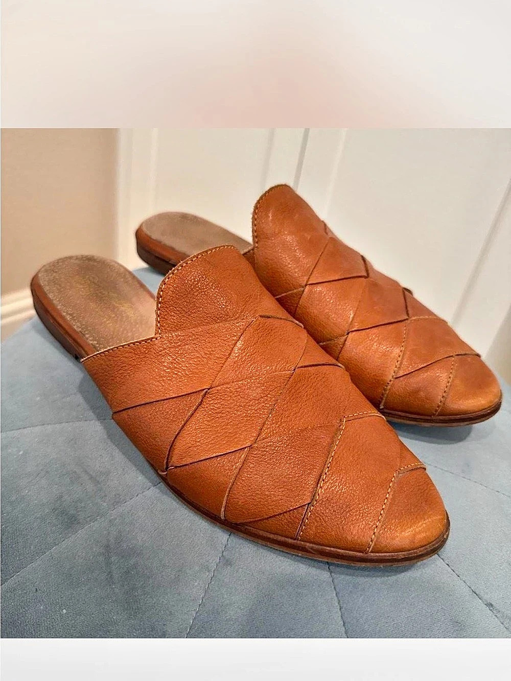 Seychelles Places To Go II Mule Woven Leather Mules Brown